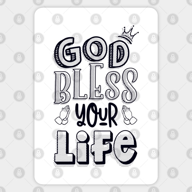 God bless your life Sticker by Juka